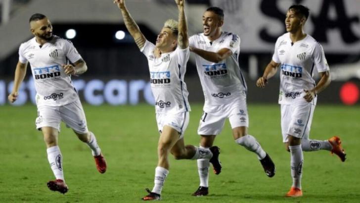 Santos celebrate